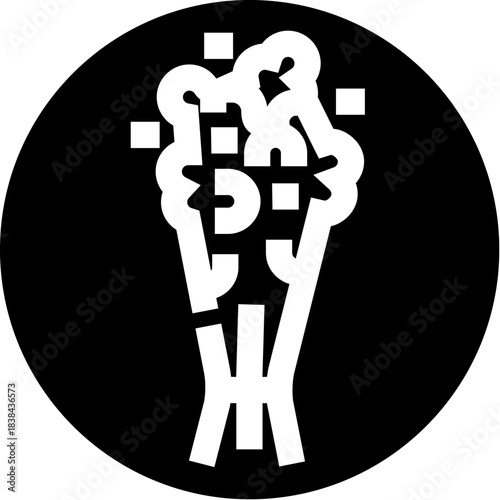 Broccoli spear icon representing healthy organic food