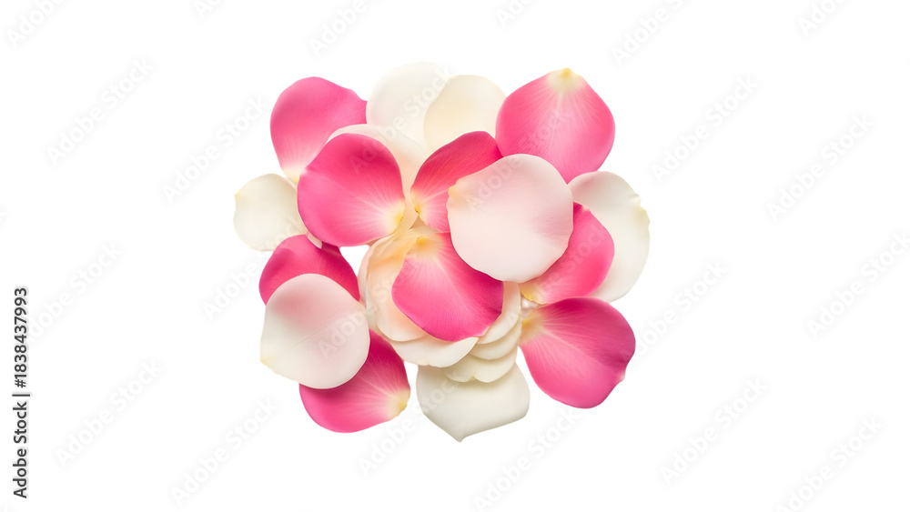 Fototapeta premium Pink flower bloom isolated on transparent background