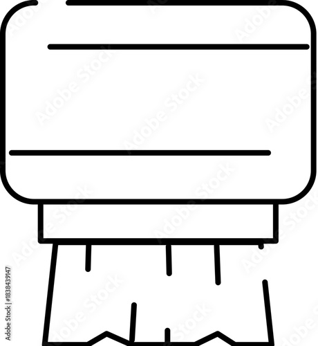 Paper towel dispenser providing hygiene in public restroom