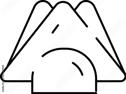 Napkin holder with paper napkins icon design