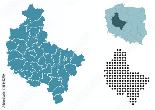 Set maps of Greater Poland Voivodeship