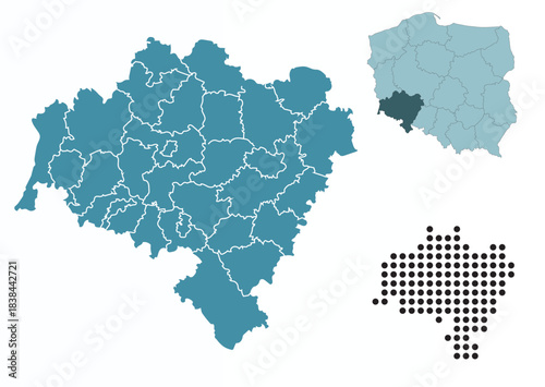 Set maps of Lower Silesian Voivodeship