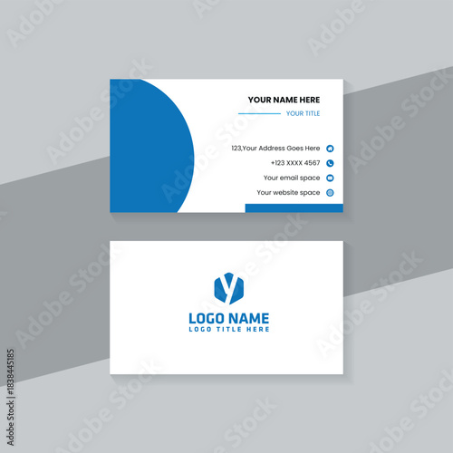 Modern business card design template