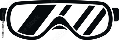 Ski goggles providing eye protection for winter sports and snowboarding