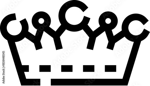 Crown symbol representing royalty, power, and leadership