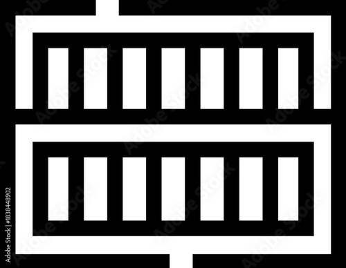 Stacking cargo crates representing logistics and warehouse storage