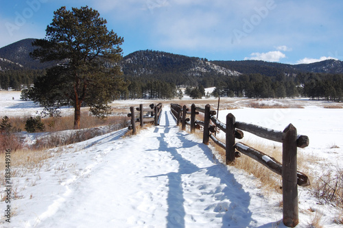 winter in the mountains