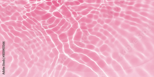 Abstract blue water surface texture with clear swimming pool waves and summer ocean reflection pattern