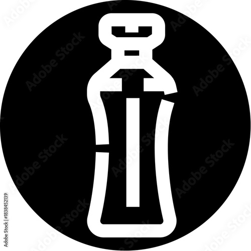 Plastic bottle icon representing beverage and drinks