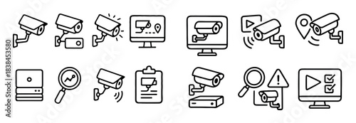 Office Surveillance Icons