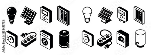 Energy Saving Icons