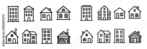 Housing Doodle Icons