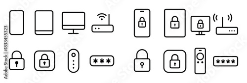 Minimalist Parental Control Icons