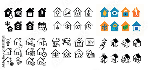 Smart home icons for automation systems