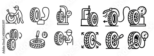 Tire Service Icons