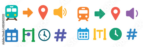 Railway Station Icons