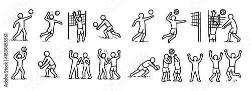 Beach Volleyball Icons