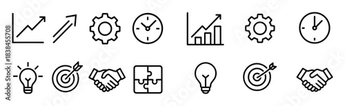 Minimalist Management Icons