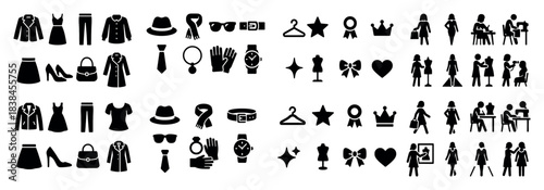 Fashion icons and symbols collection