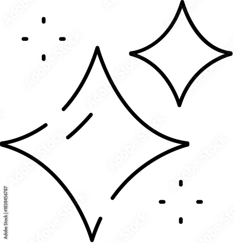 Sparkling clean effect symbol shining bright