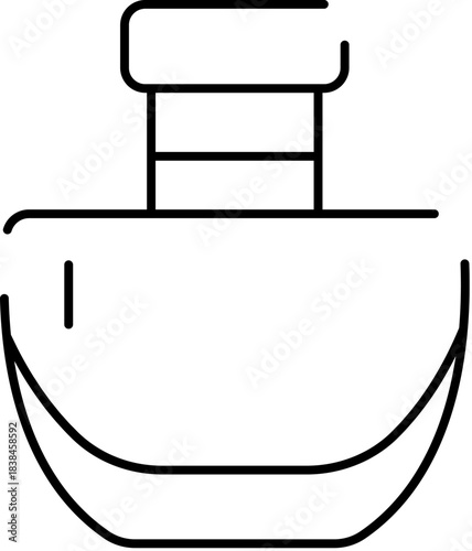 Minimalist perfume bottle icon representing fragrance beauty