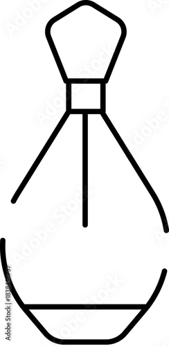 Necktie outline icon symbolizing professional business attire