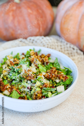 Brussel Sprout Kale Pomegranate Salad