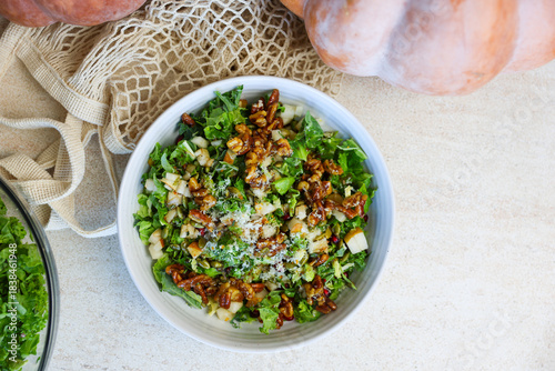 Brussel Sprout Kale Pomegranate Salad