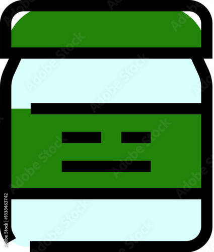 Jar icon showing food preserves concept graphic