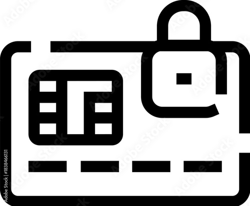 Credit card securing online payments and financial transactions