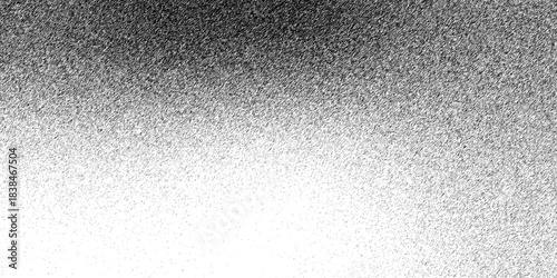 Grit sand noise overlay background. Gradient halftone vector texture. Design concept noise Vector illustration. Grain noise of black irregular dots and grainy halftone fade effect with sand dust