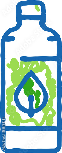 Plastic bottle icon representing eco friendly water