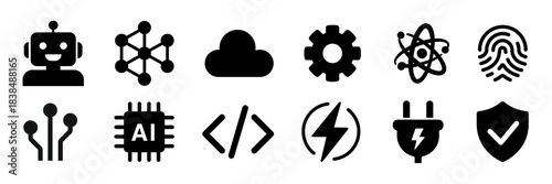 robotics icon. automation symbol. robotics vector