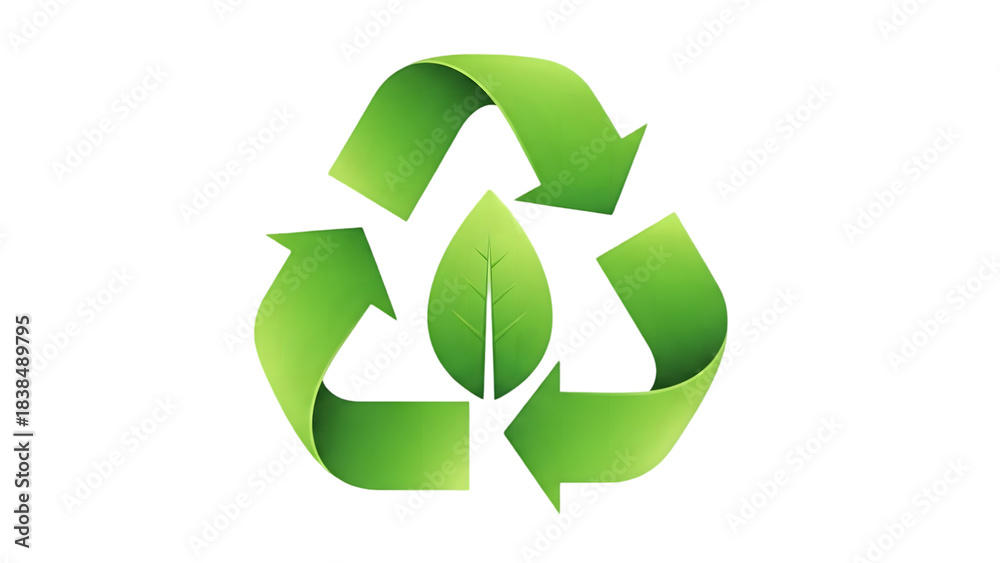 Obraz premium recycle symbol on a white background