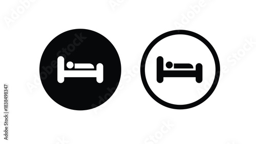 hotel location, lodging location icon. Homestay icon vector.