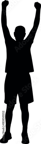 a man body silhouette vector