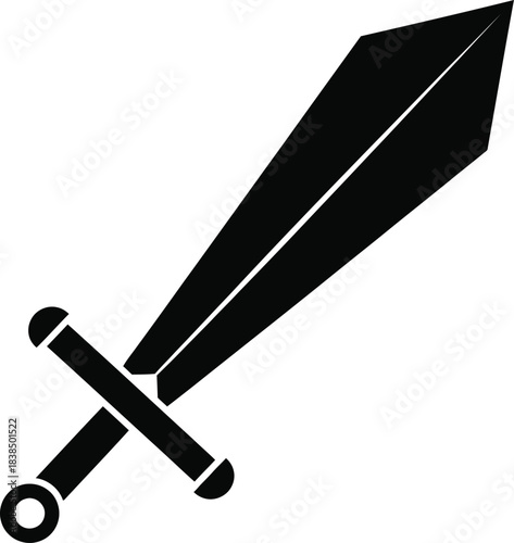 Sword Weapon Silhouette Icon