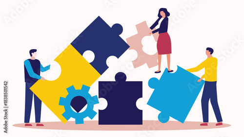 business people holding hands