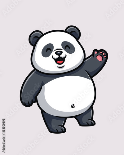 Chubby Panda Mascot – Cute & Friendly Cartoon Character