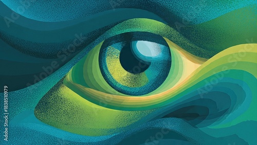 Wallpaper Mural Abstract eye design for national glaucoma awareness month campaign Torontodigital.ca