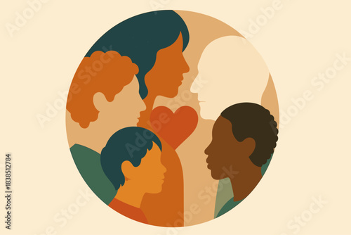 Diversity and Inclusion Community Illustration