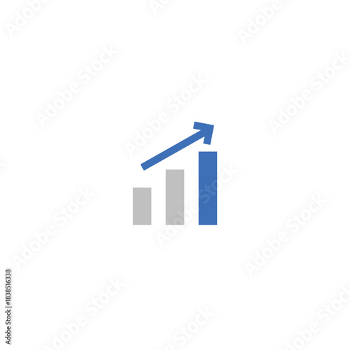 Rising Financial Business Growth Bar Chart Icon