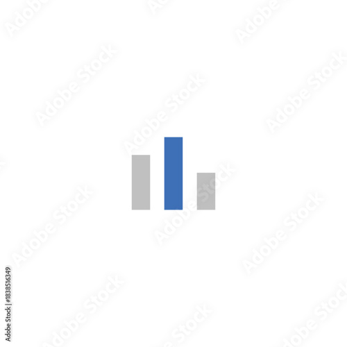 Financial Multi-Level Data Bar Chart Icon