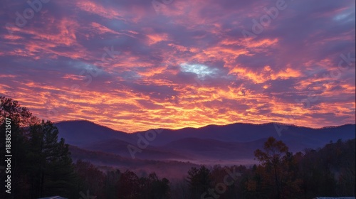 Amazing Sunrise in the Mountains