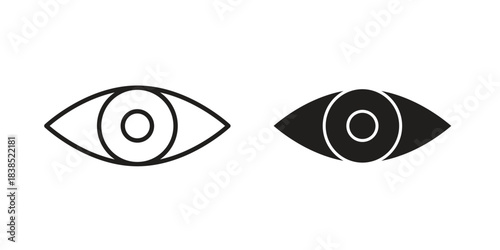 Visible icon line illustration background. icon concept vector