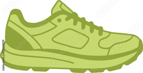 Running Shoe Silhouette Doodle Icon