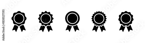 Award badge icon set