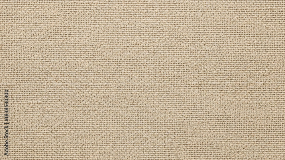 Fototapeta premium A linen or canvas cloth texture in a natural oatmeal color, serving as a neutral base