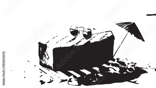 Relaxing scene of people on a couch in a living room watching a large screen.