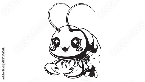 Cute cartoon bee character in a playful honeycomb world.